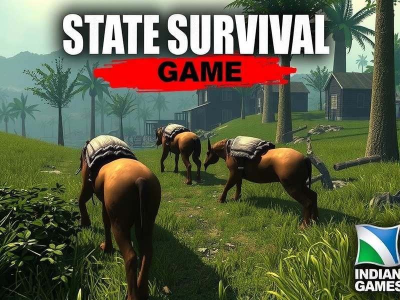 State of Survival गेम का बैनर - हीरोज और बेस का दृश्य