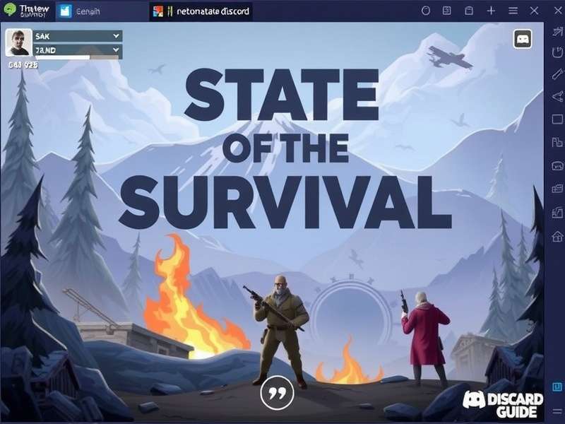 State of Survival Discord community interface showing active channels and live chat