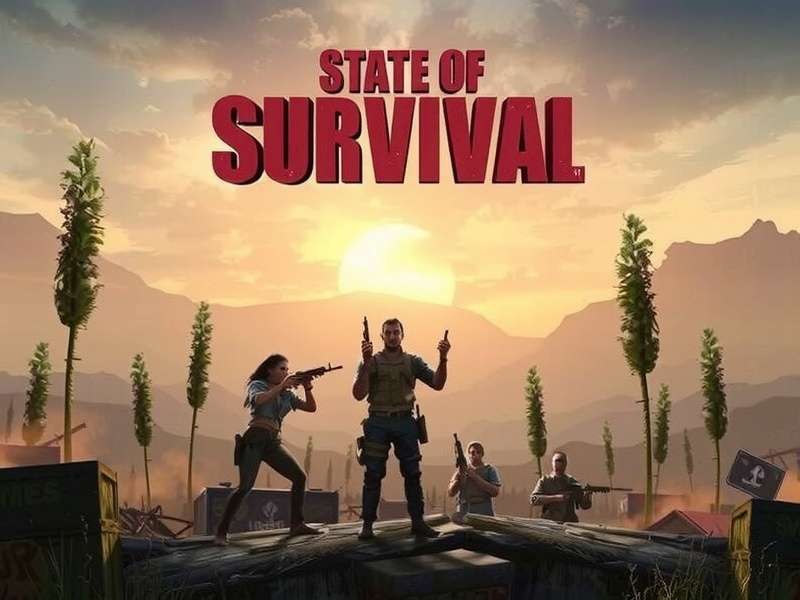 State of Survival gameplay showing heroes fighting zombies