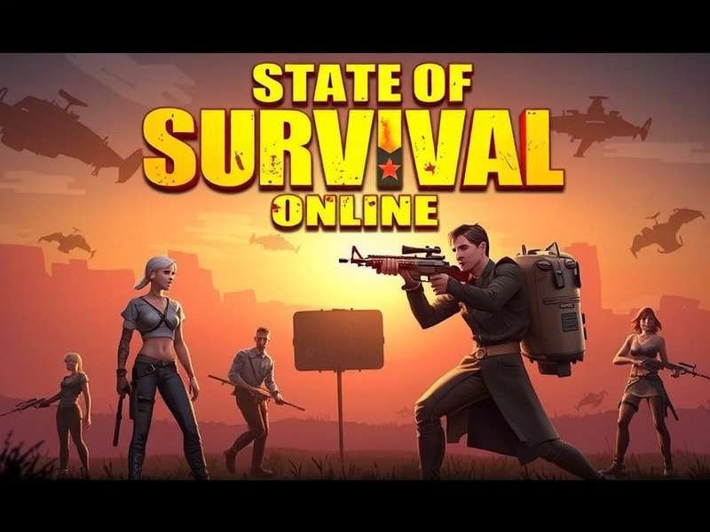 State of Survival Online gameplay screenshot showing zombie apocalypse and base building