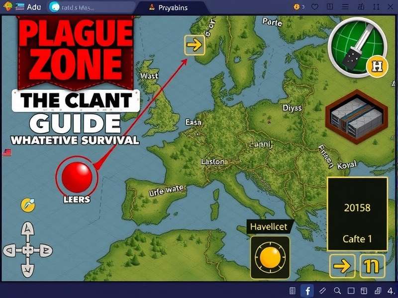 Strategic Map of the Plague Zone in State of Survival showing resource nodes and danger zones