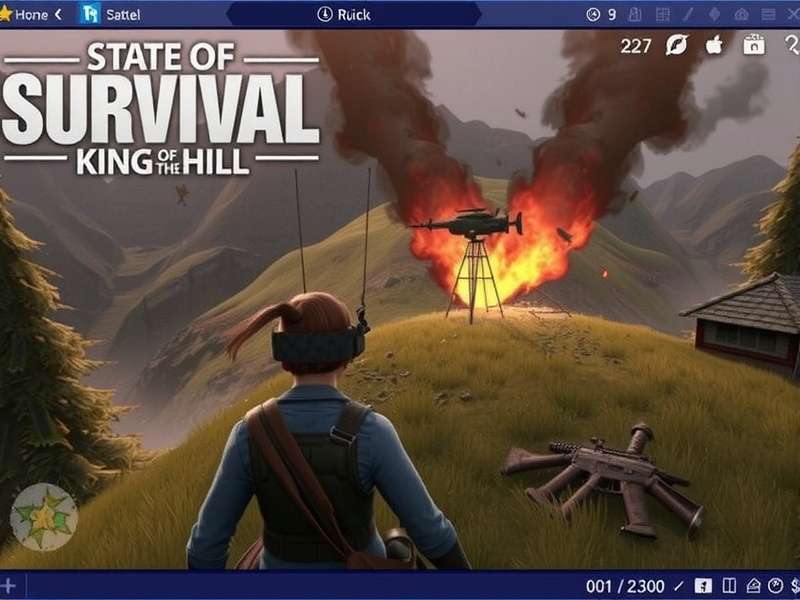 State of Survival King of the Hill battle scene showing multiple alliances fighting