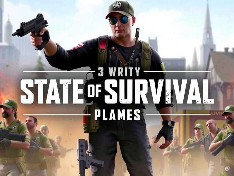 State of Survival PC gameplay screenshot showing base building and zombies