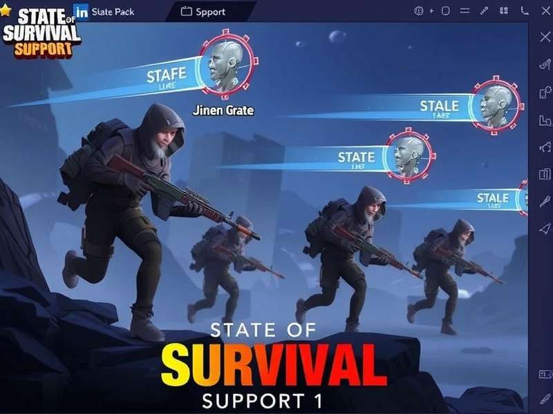 State of Survival 2025 Strategic Map showing resource nodes and zombie hordes