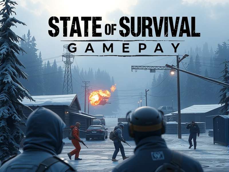 State of Survival gameplay action scene with heroes fighting zombies