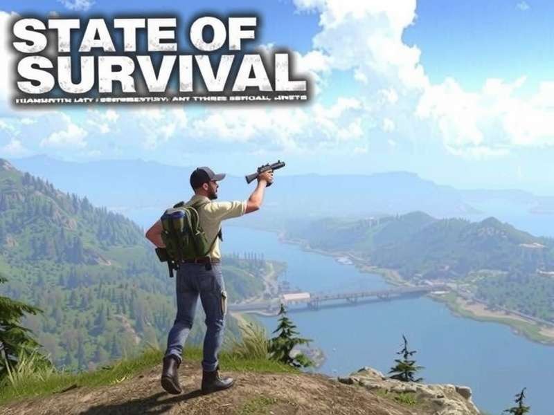 State of Survival PC gameplay screenshot showing base building and zombie horde