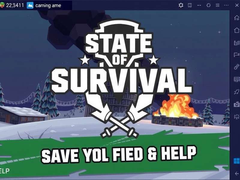 State Of Survival gameplay screenshot showing a fortified base with heroes fighting zombies in an Indian-inspired setting
